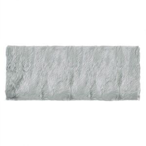 Soft Faux Fur Rug Indoor Fluffy Area Rugs Rectangle Floor Mat 2 x 5ft Gray